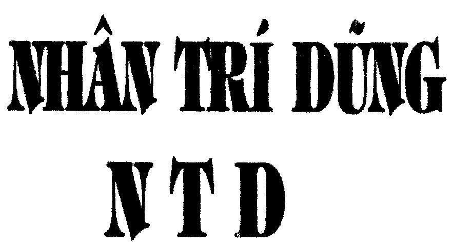Mẫu nhãn hiệu Nhân Trí Dũng N T D