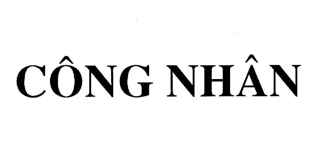 Mẫu nhãn hiệu Công Nhân