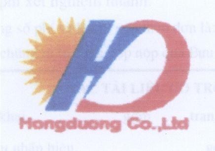 Mẫu nhãn hiệu HD HONGDUONG CO.,LTD