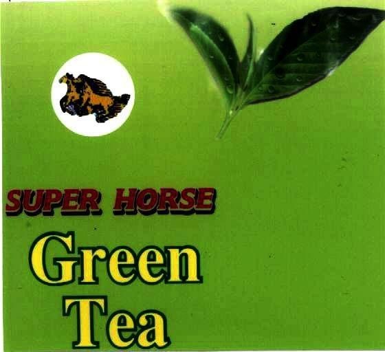 Mẫu nhãn hiệu SUPER HORSE GREEN TEA