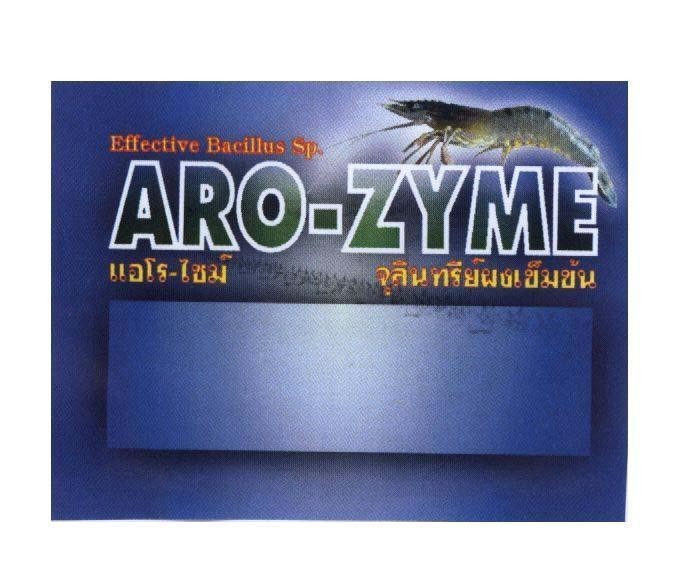 Mẫu nhãn hiệu ARO-ZYME e rô sai trụ lin xi phổng kem kon bột vi sinh đậm đặc EFFECTIVE BACILLUS SP