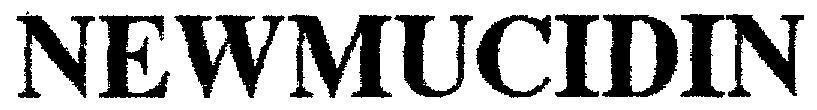 Mẫu nhãn hiệu NEWMUCIDIN