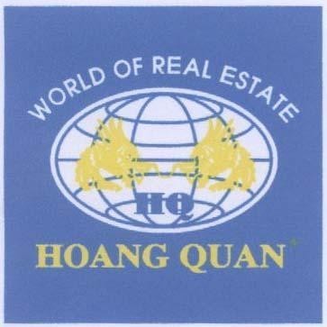 Mẫu nhãn hiệu WORLD OF REAL ESTATE HQ HOANG QUAN