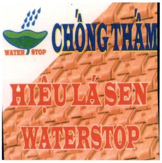 Mẫu nhãn hiệu Chống Thấm Hiệu Lá Sen WATERSTOP
