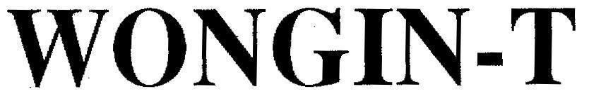 Mẫu nhãn hiệu WONGIN-T