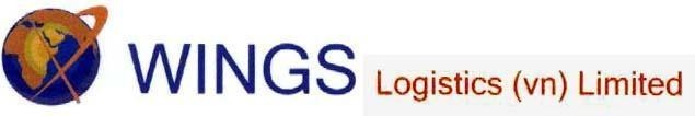 Mẫu nhãn hiệu WINGS LOGISTICS VN LIMITED