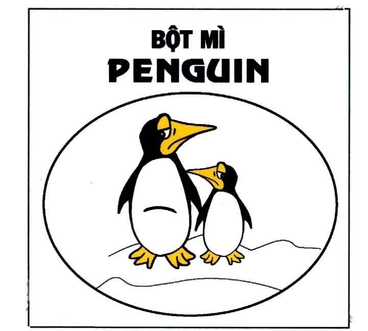 Mẫu nhãn hiệu BOT MI PENGUIN