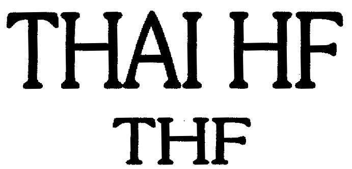 Mẫu nhãn hiệu THAI HF THF