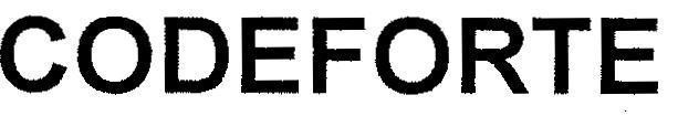 Mẫu nhãn hiệu CODEFORTE