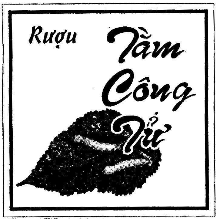 Mẫu nhãn hiệu Rượu tằm Công tử