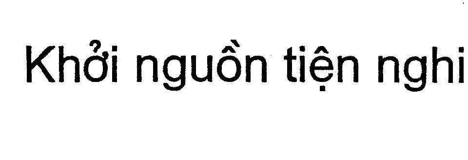 Mẫu nhãn hiệu KHOI NGUON TIEN NGHI