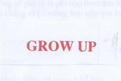 Mẫu nhãn hiệu GROW UP
