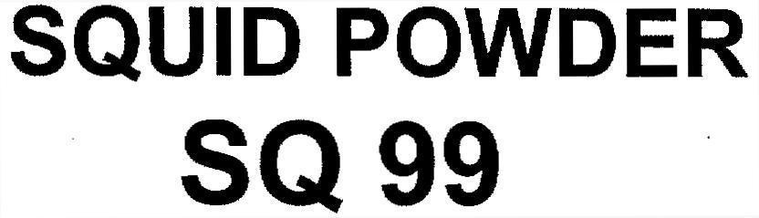 Mẫu nhãn hiệu SQUID POWDER SQ 99