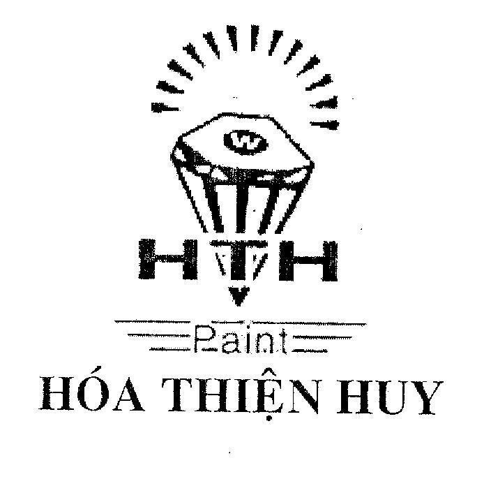 Mẫu nhãn hiệu W HTH PAINT HOA THIEN HUY