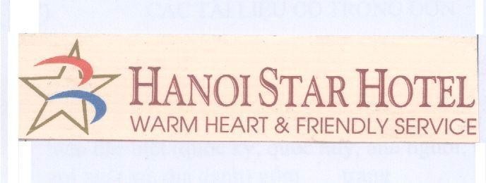 Mẫu nhãn hiệu HANOI STAR HOTEL WARM HEART FRIENDLY SERVICE