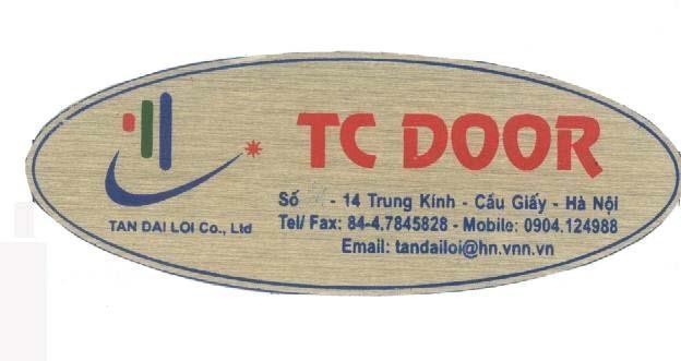 Mẫu nhãn hiệu TC DOOR TAN DAI LOI CO LTD