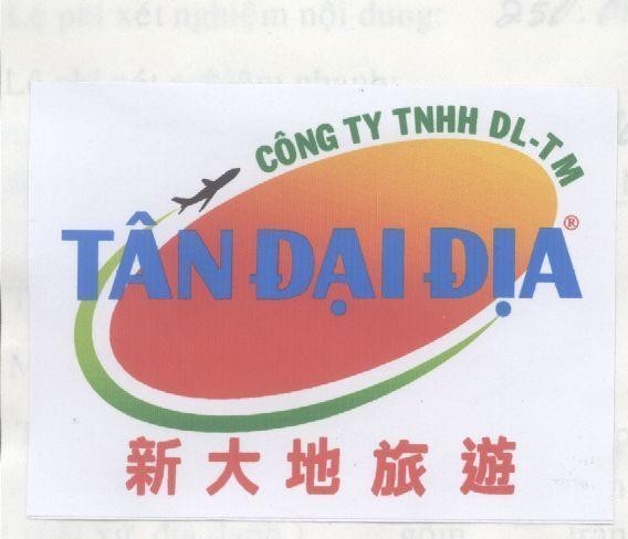 Mẫu nhãn hiệu CÔNG TY TNHH DL TM TÂN ĐạI DịA DIA SHIN TA TI LU YU DU LICH Tân Đại Địa
