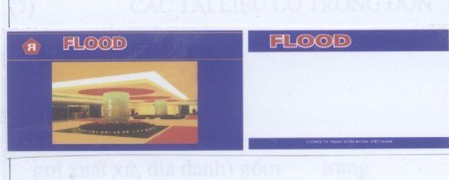 Mẫu nhãn hiệu FLOOD
