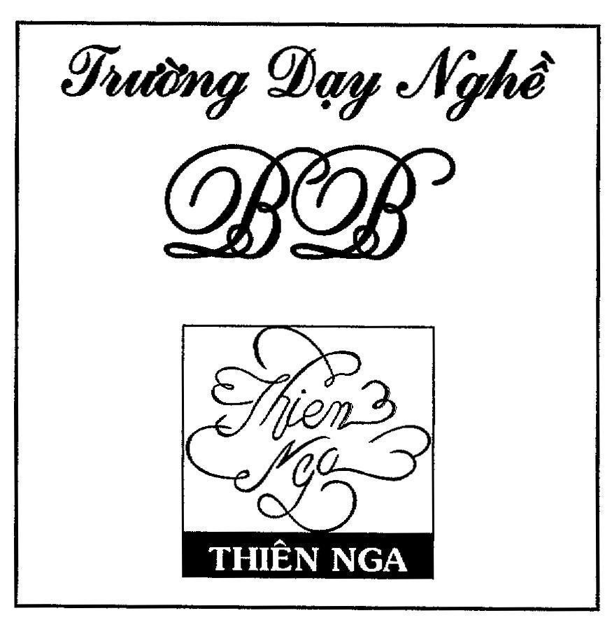 Mẫu nhãn hiệu Trường dạy nghề BB Thiên Nga