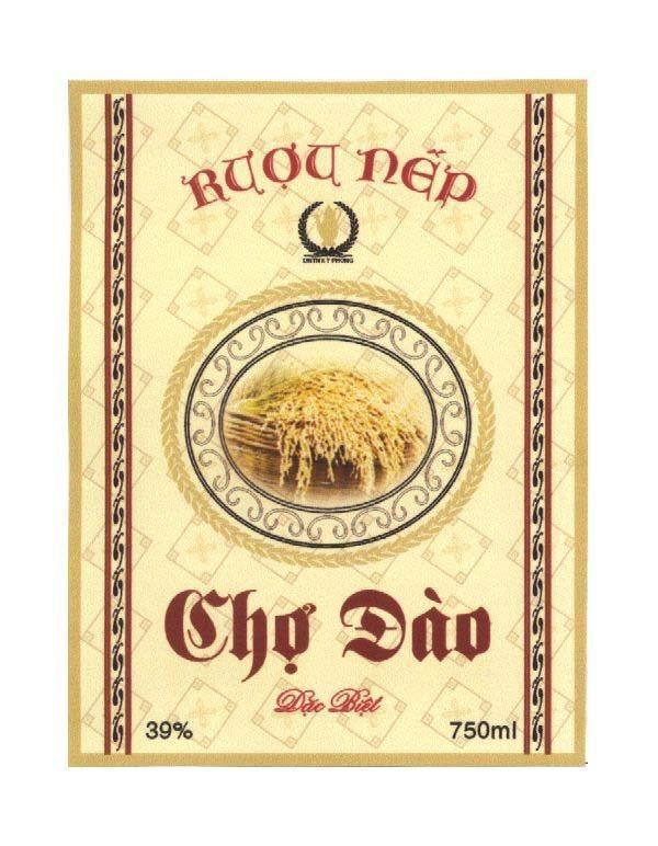 Mẫu nhãn hiệu Rượu Nếp Chợ Đào Đặc Biệt Kỳ Phong DNTN