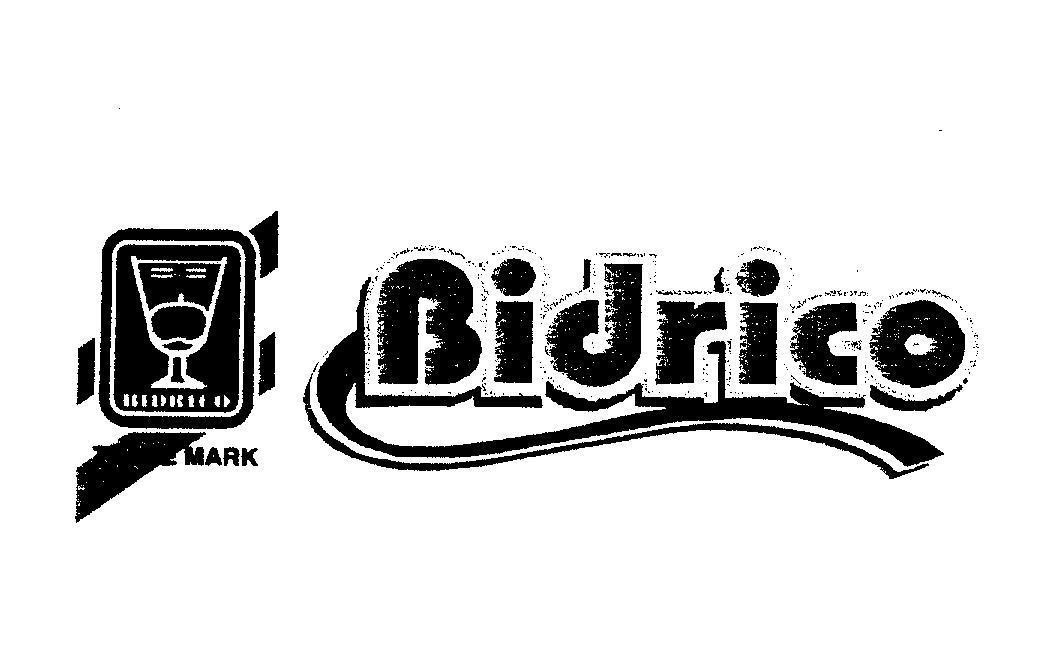 Mẫu nhãn hiệu BIDRICO TRADE MARK