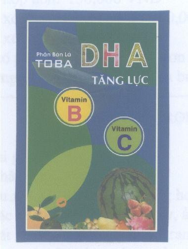 Mẫu nhãn hiệu PHÂN BóN Lá TOBA DHA TĂNG LựC Vitamin B Vitamin C
