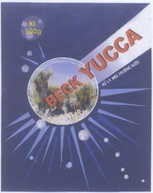Mẫu nhãn hiệu BECK YUCCA XU LY MOI TRUONG NUOC