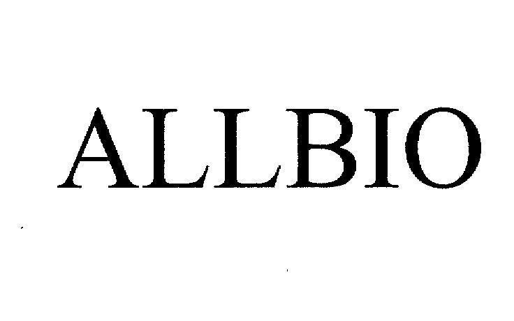 Mẫu nhãn hiệu ALLBIO