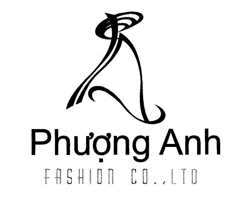 Mẫu nhãn hiệu PA Phượng Anh FASHION CO LTD