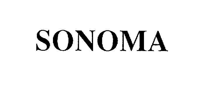 Mẫu nhãn hiệu SONOMA