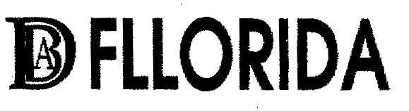 Mẫu nhãn hiệu DBA FLLORIDA