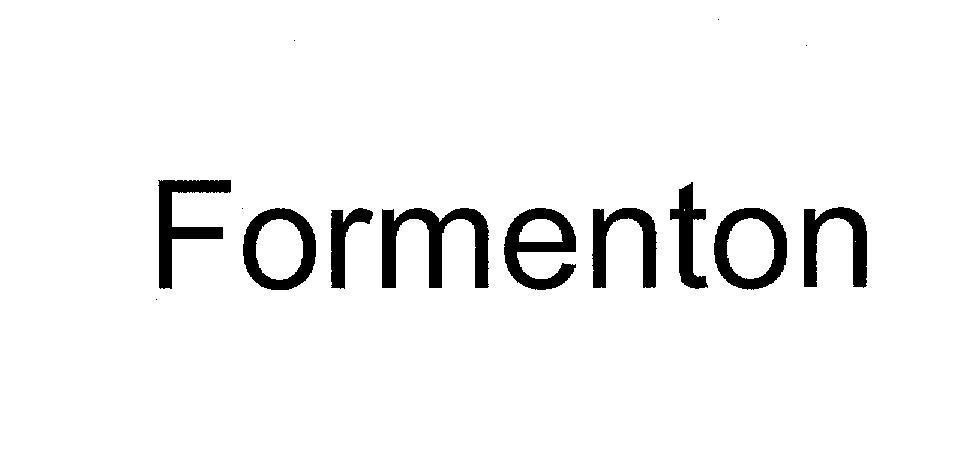 Mẫu nhãn hiệu FORMENTON
