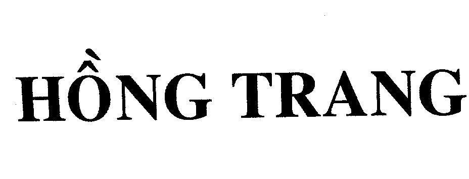 Mẫu nhãn hiệu HONG TRANG
