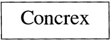 Mẫu nhãn hiệu CONCREX