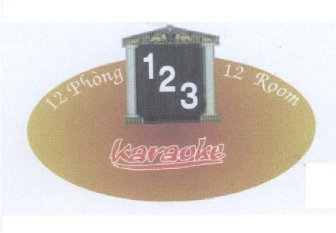 Mẫu nhãn hiệu 123 KARAOKE 12 Phòng 12 Room