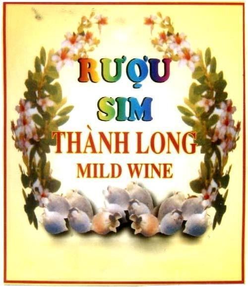 Mẫu nhãn hiệu RUOU SIM THANH LONG MILD WINE