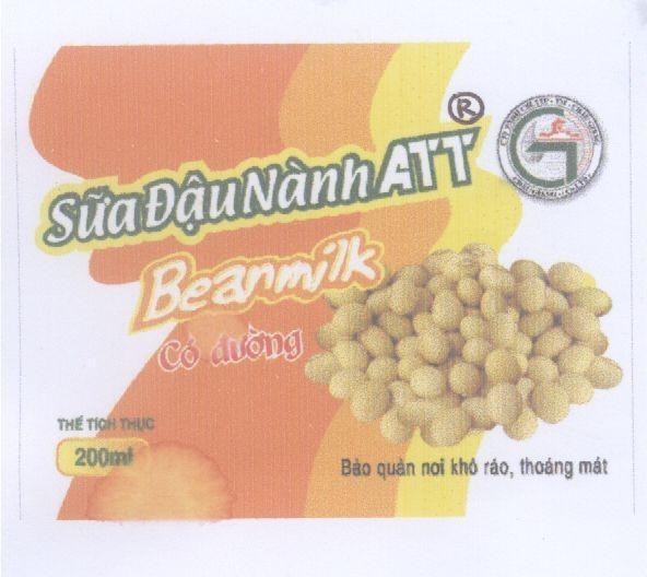 Mẫu nhãn hiệu Sữa Đậu Nành ATT BEANMILK C G Châu Giang
