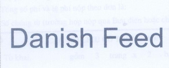 Mẫu nhãn hiệu DANISH FEED
