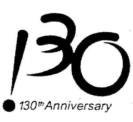Mẫu nhãn hiệu 130TH ANNIVERSARY