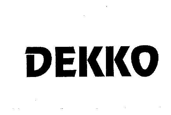 Mẫu nhãn hiệu DEKKO