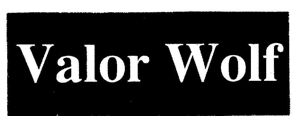 Mẫu nhãn hiệu VALOR WOLF