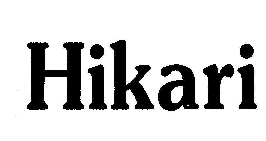 Mẫu nhãn hiệu HIKARI