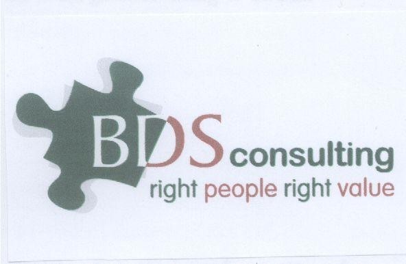Mẫu nhãn hiệu BDS CONSULTING RIGHT PEOPLE RIGHT VALUE