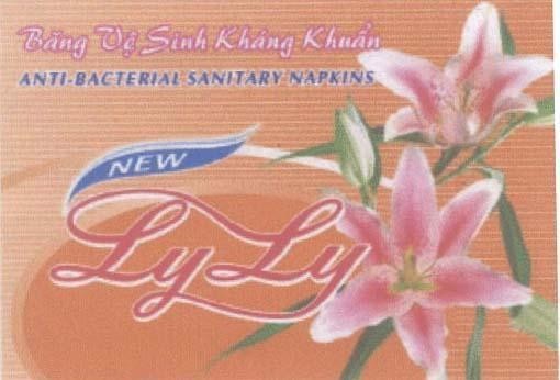 Mẫu nhãn hiệu LY LY BANG VE SINH KHANG KHUAN NEW