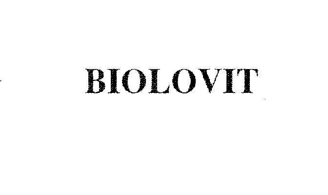 Mẫu nhãn hiệu BIOLOVIT
