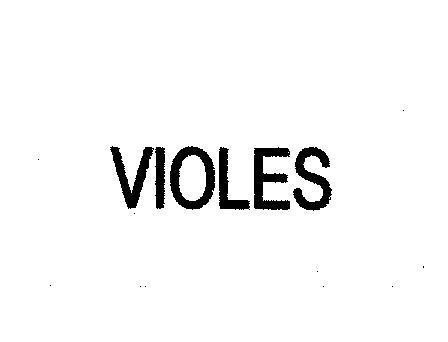 Mẫu nhãn hiệu VIOLES