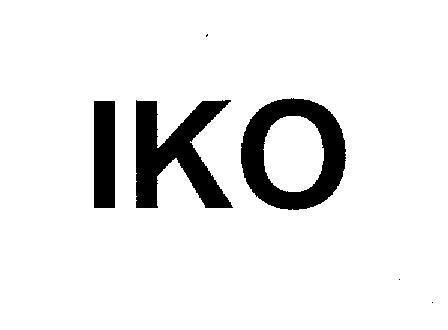 Mẫu nhãn hiệu IKO