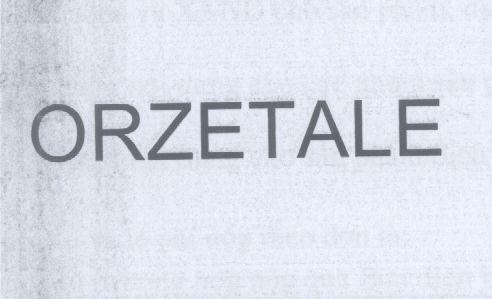 Mẫu nhãn hiệu ORZETALE