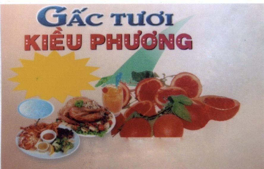 Mẫu nhãn hiệu KIềU PHƯƠNG GấC TƯƠI