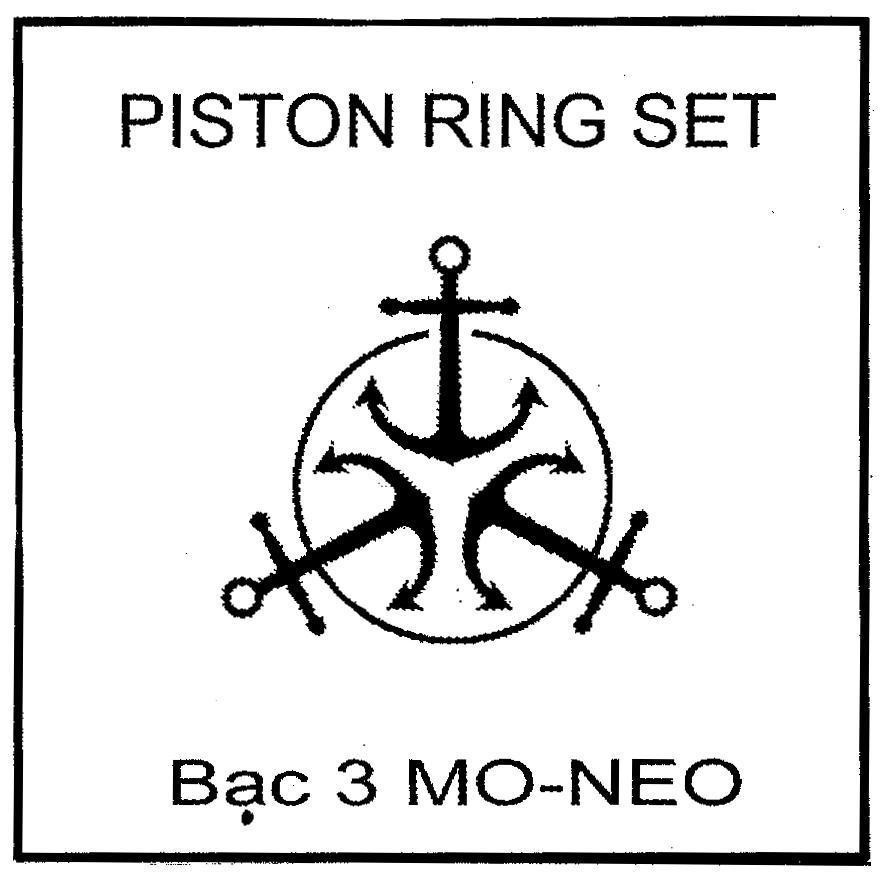 Mẫu nhãn hiệu PISTON RING SET Bạc 3 MO NEO